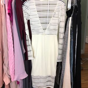 See through white dress